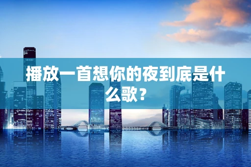 播放一首想你的夜到底是什么歌？