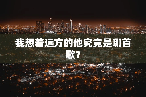 我想着远方的他究竟是哪首歌？