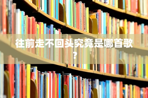 往前走不回头究竟是哪首歌？
