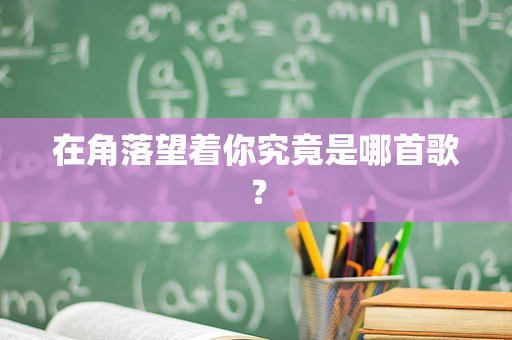 在角落望着你究竟是哪首歌？