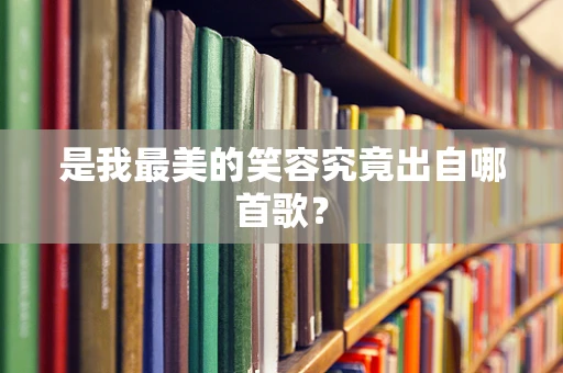 是我最美的笑容究竟出自哪首歌？