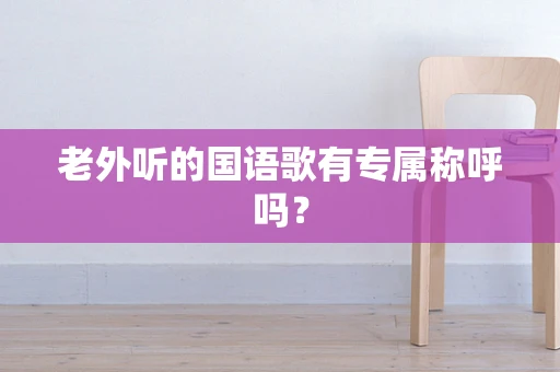 老外听的国语歌有专属称呼吗？