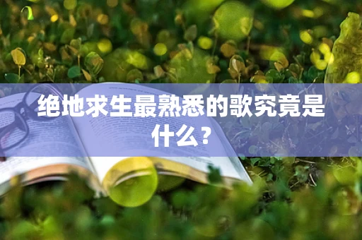 绝地求生最熟悉的歌究竟是什么？