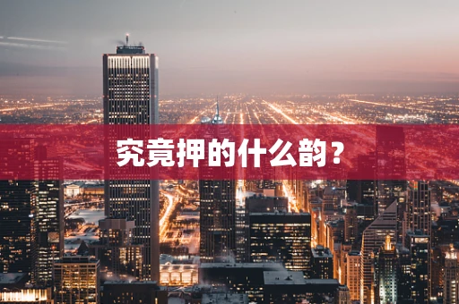 究竟押的什么韵？