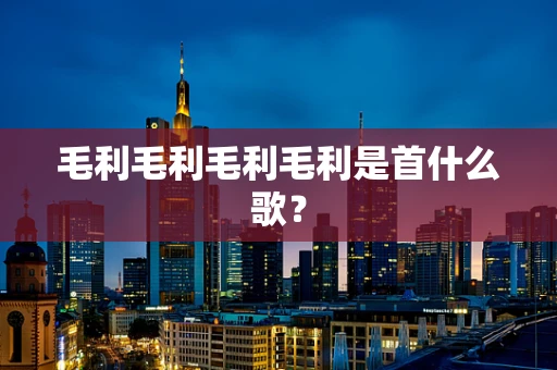 毛利毛利毛利毛利是首什么歌？