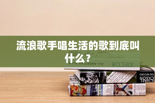 流浪歌手唱生活的歌到底叫什么？
