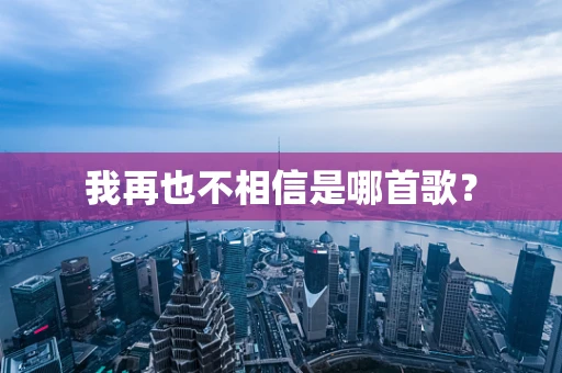 我再也不相信是哪首歌？