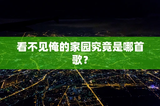看不见俺的家园究竟是哪首歌？
