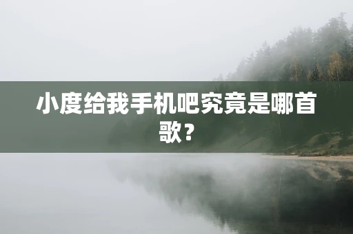 小度给我手机吧究竟是哪首歌？