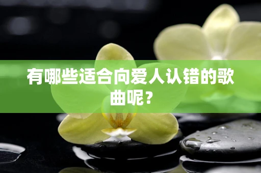 有哪些适合向爱人认错的歌曲呢？
