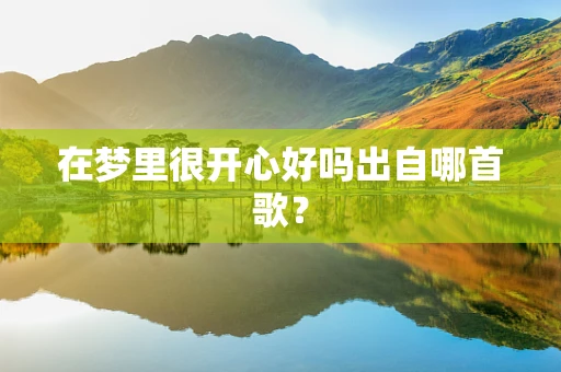 在梦里很开心好吗出自哪首歌？