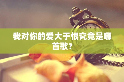 我对你的爱大于恨究竟是哪首歌？