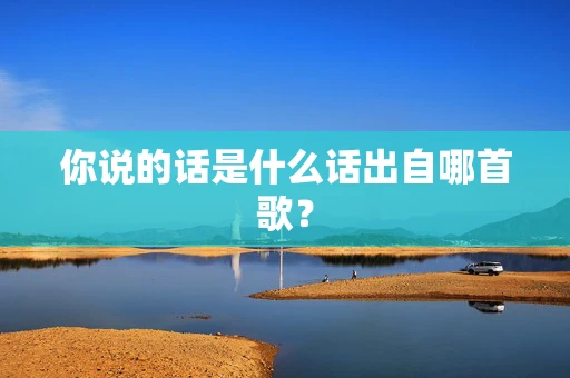 你说的话是什么话出自哪首歌？